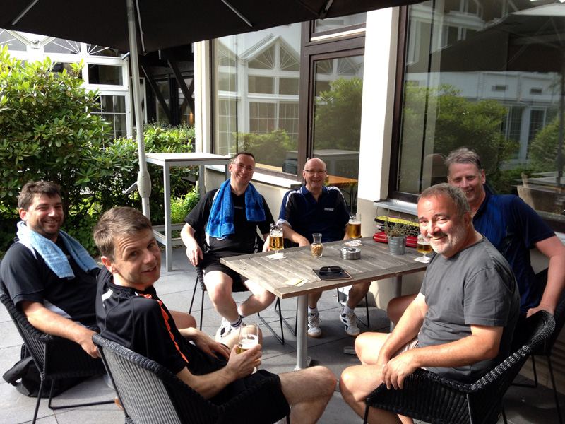 Verdiente Pause nach hartem Training Verdiente Pause nach hartem Training