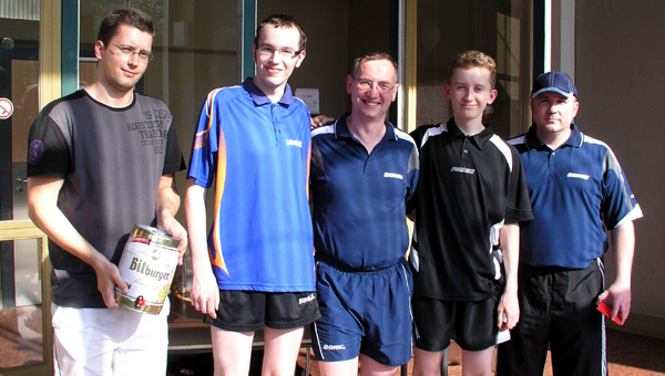 Sieger der B-Klasse: Team Saar I (Niclas, Peter, Alex) Sieger der B-Klasse: Team Saar I (Niclas, Peter, Alex)
