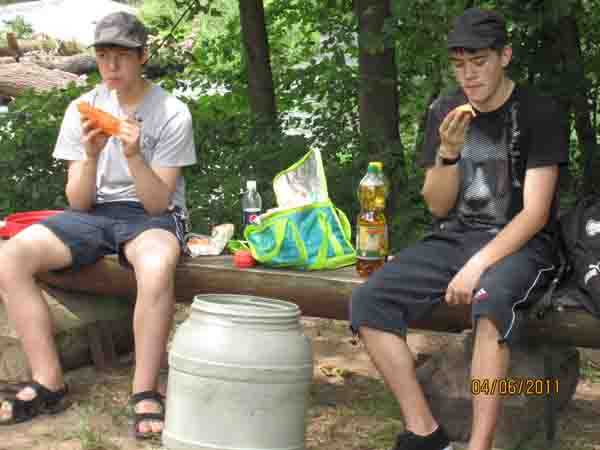 Pause nach 2 Stunden paddeln Pause nach 2 Stunden paddeln